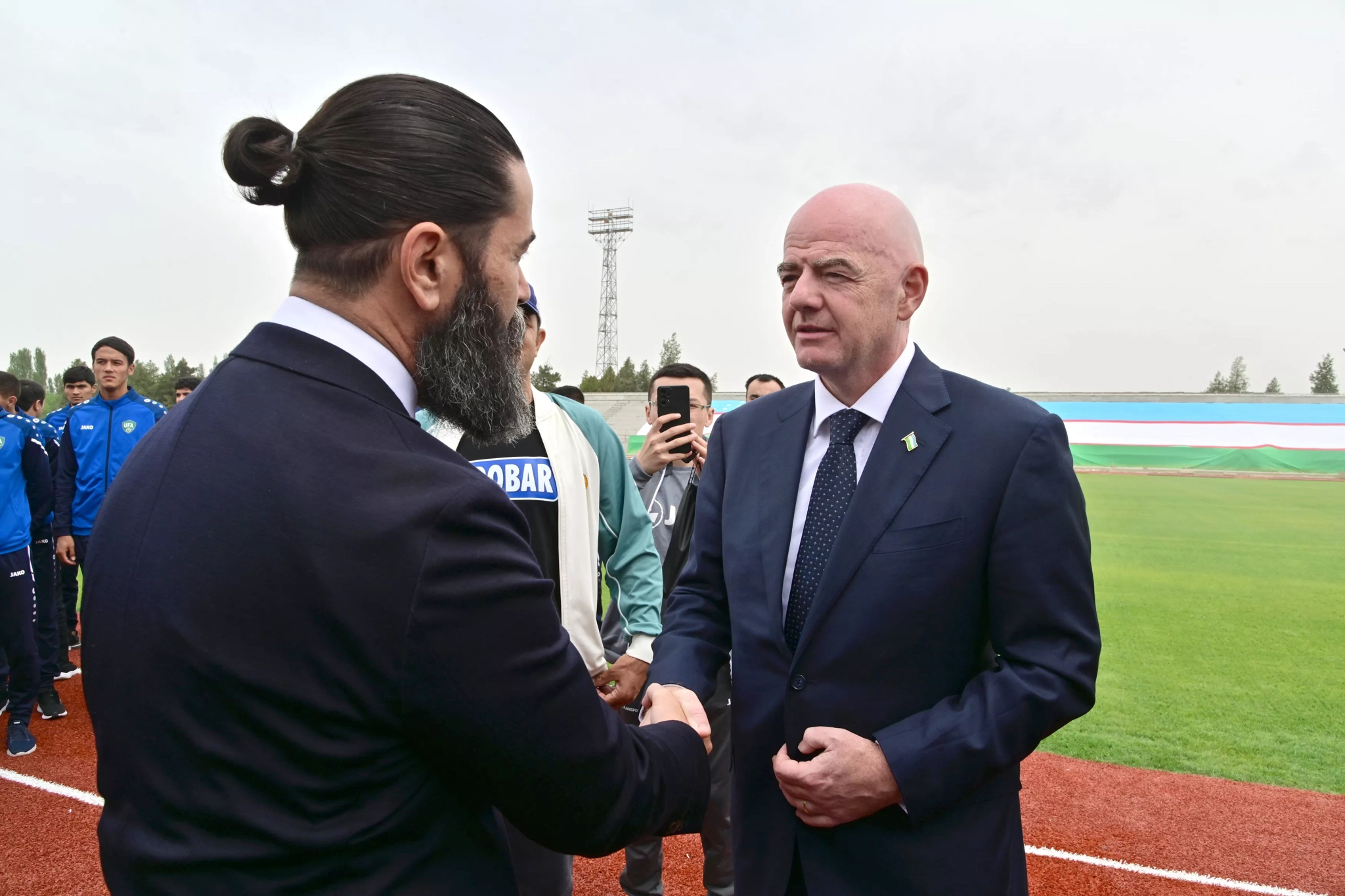 FIFA president Infantino visited Hatko Hybridgrass Fields - Hatko ...